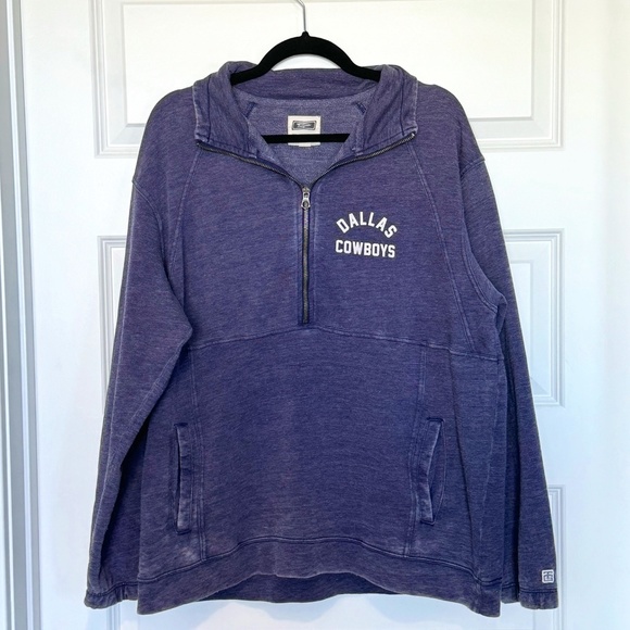 Tailgate Tops - Dallas Cowboys Women’s Oversized Quarter Zip
